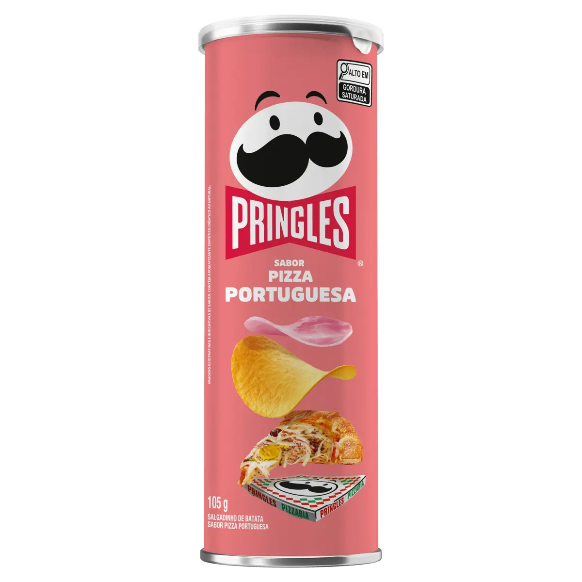 Salgadinho De Batata Pizza Portuguesa Pringles Tubo 105g