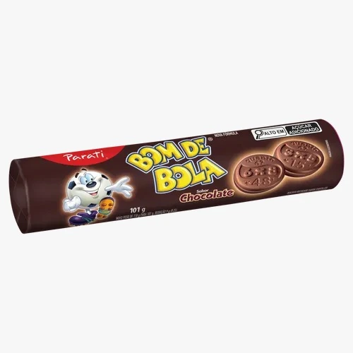 Biscoito Recheio Chocolate Bom De Bola Pacote 101g