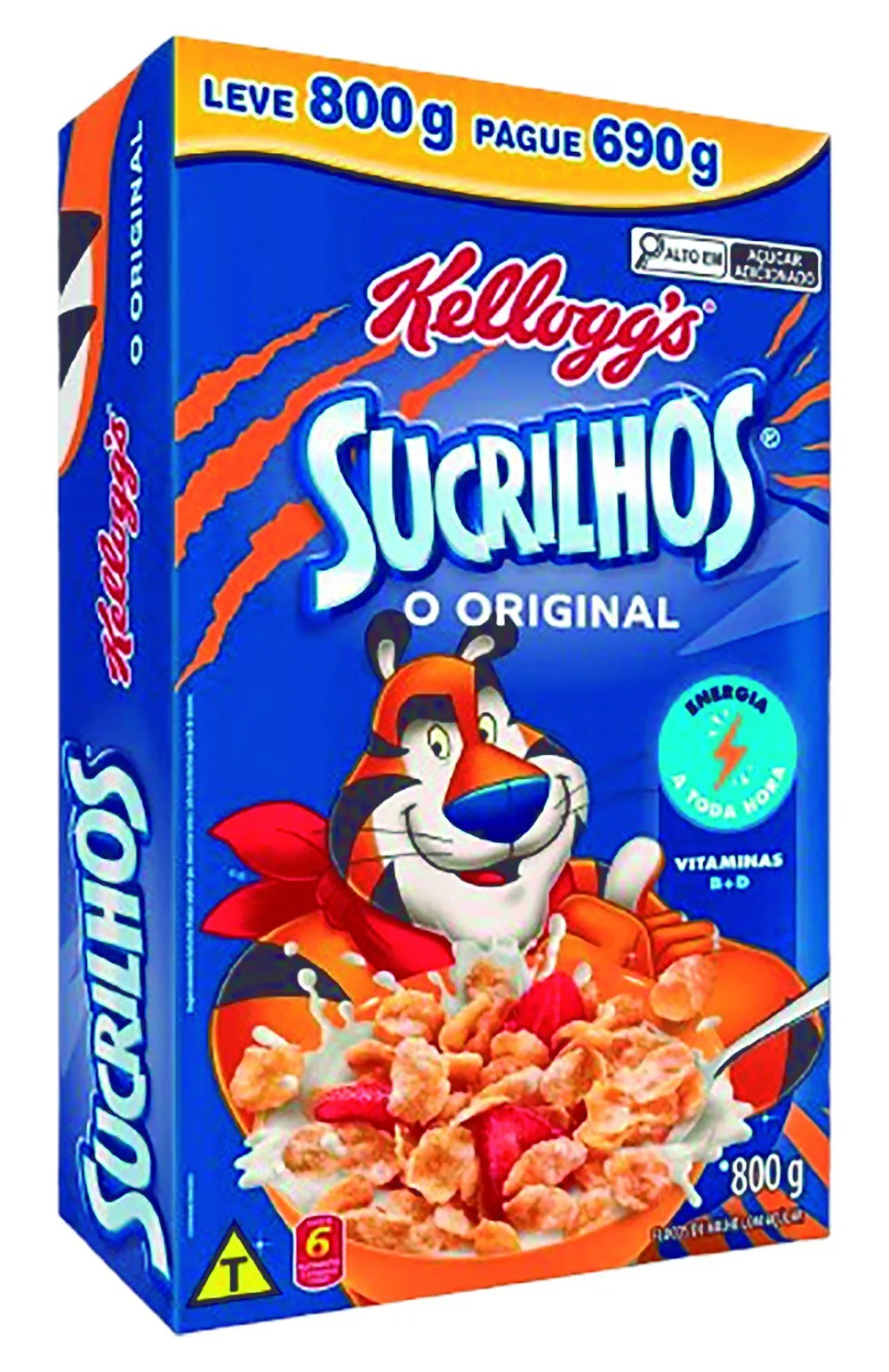 Cereal Matinal Chocolate Kelloggs Sucrilhos Caixa Leve 690g Pague 590g