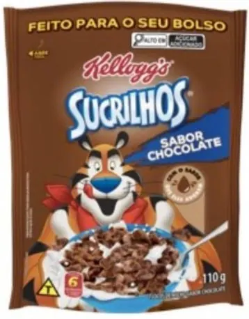 Cereal Matinal Chocolate Kelloggs Sucrilhos Pacote 110g
