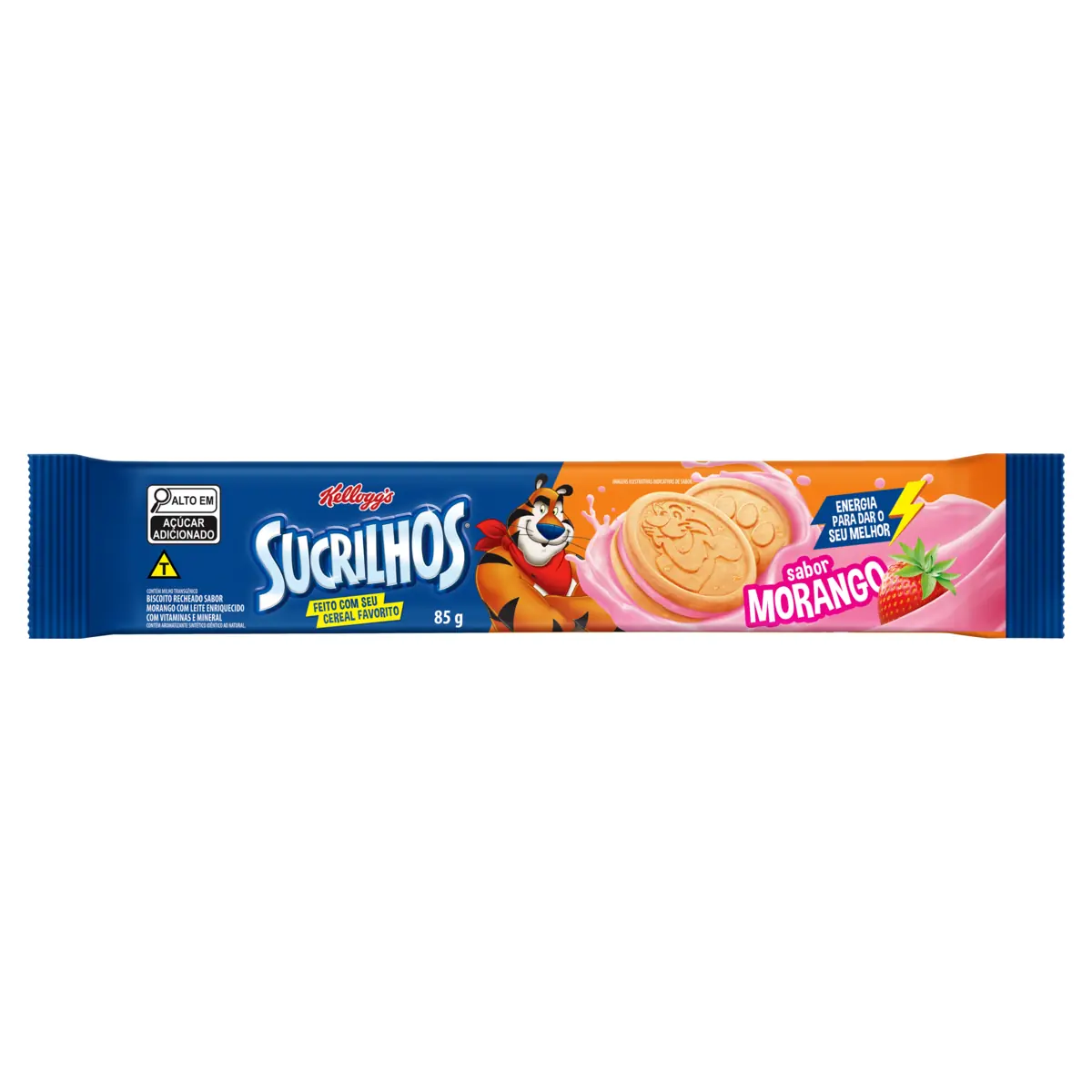Biscoito Recheado Sucrilhos Parati 85g Morango
