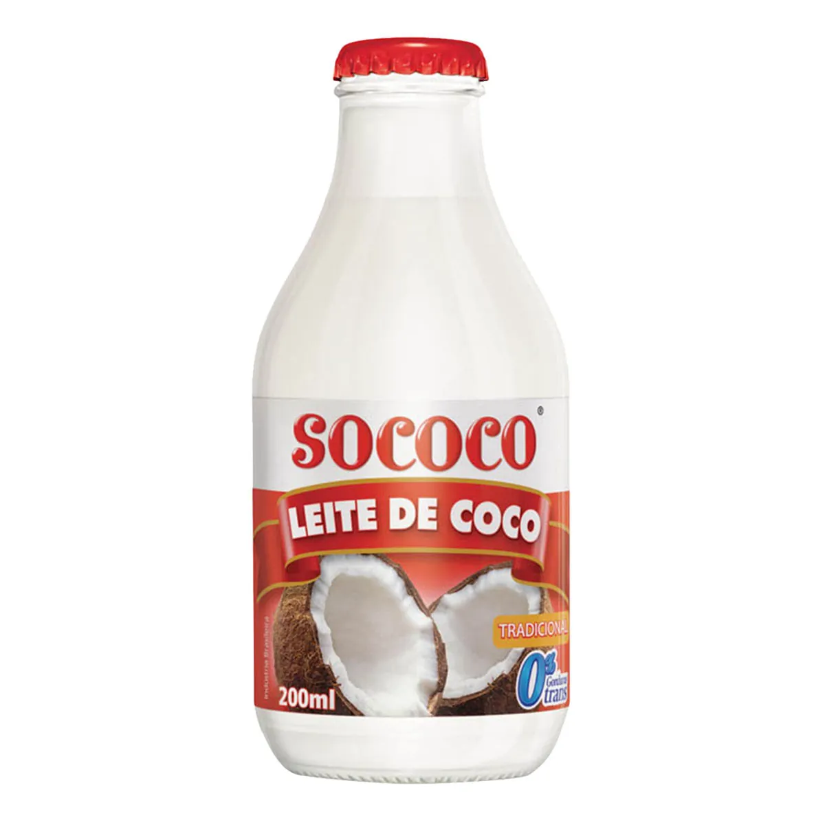 Leite de Coco SOCÔCO Vidro 200ml