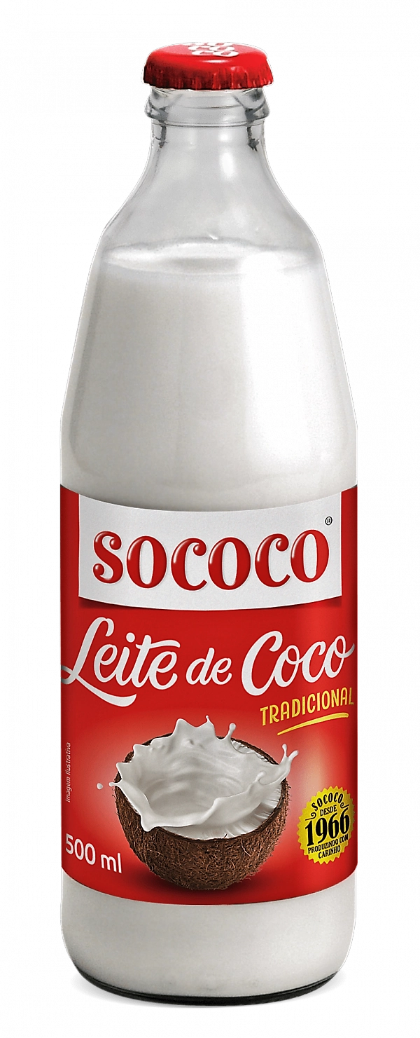 Leite de Coco SOCÔCO Vidro 500ml