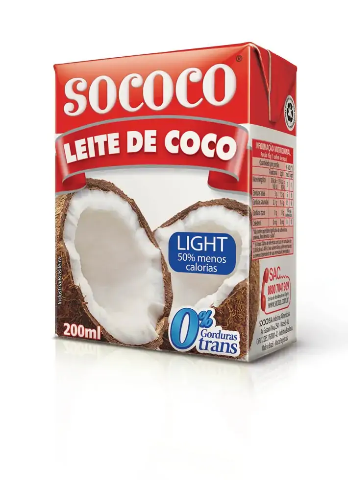 Leite De Coco Light Sococo Caixa 200ml