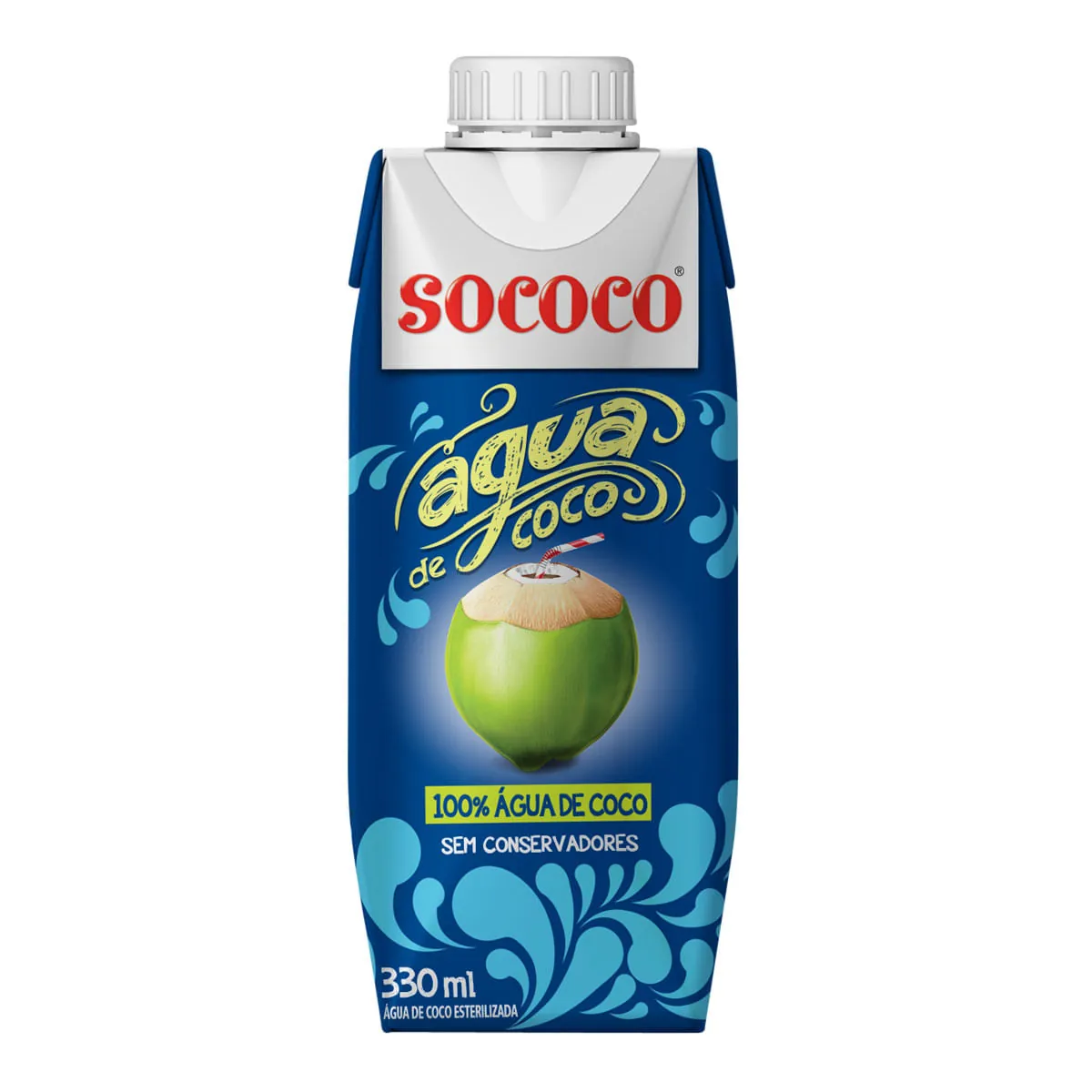 Água de Coco Esterilizada Sococo Caixa 330ml
