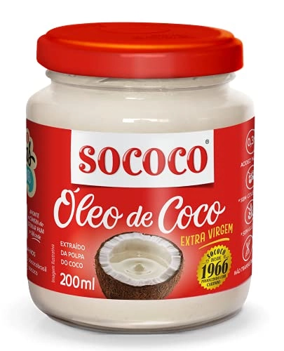 óleo De Coco Extra Virgem Sococo Vidro 200ml