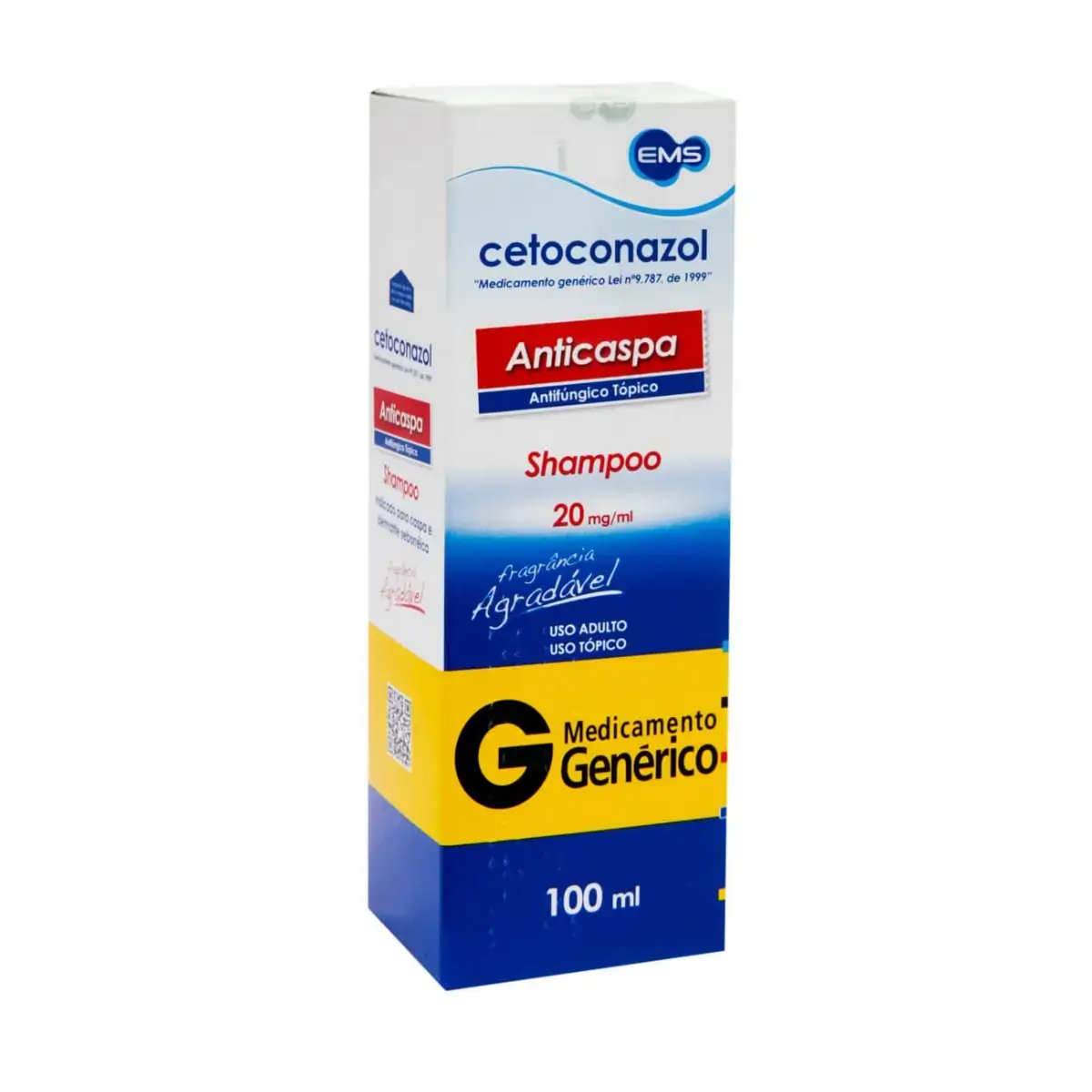 Shampoo Anticaspa Cetoconazol 20mg/ml Ems Caixa 100ml