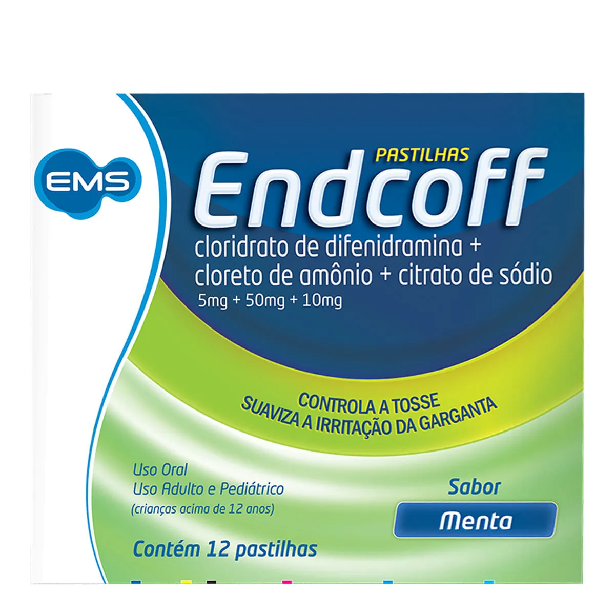 Endcoff sabor menta com 12 pastilhas