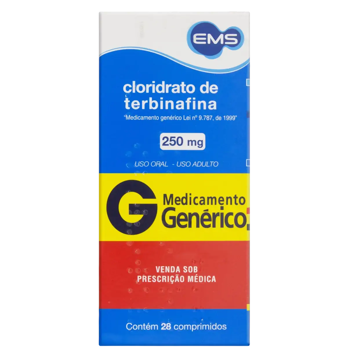 Cloridrato De Terbinafina 250mg Ems Caixa 28 Comprimidos