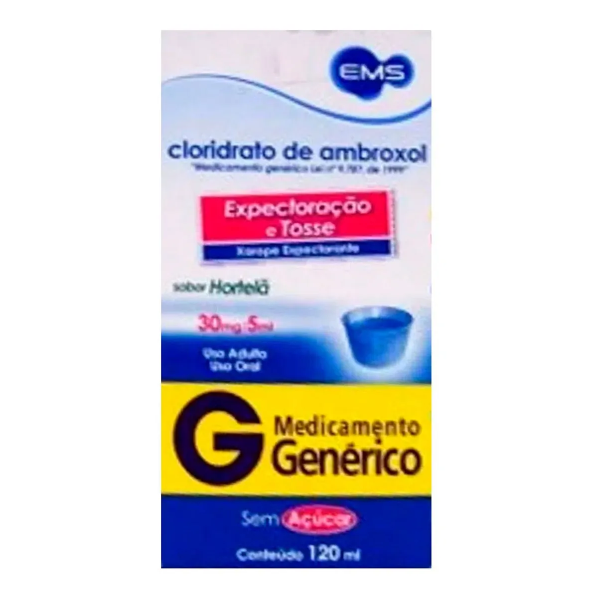 Xarope Ambroxol Adulto EMS 120ml