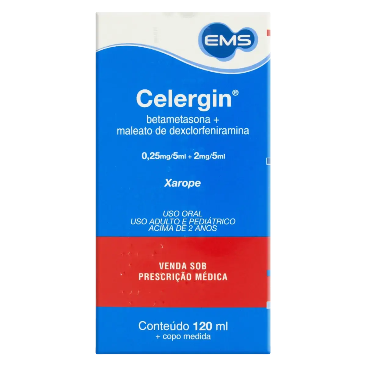Xarope Celergin Ems Caixa 120ml Copo Medida