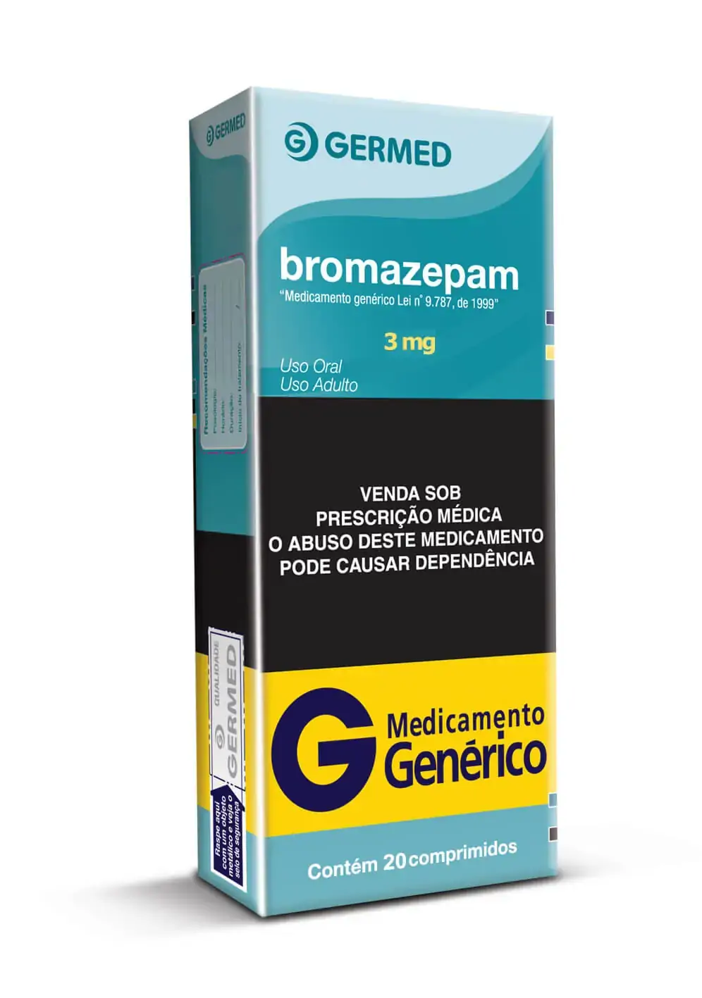 Bromazepam 3mg Caixa 20 Comp