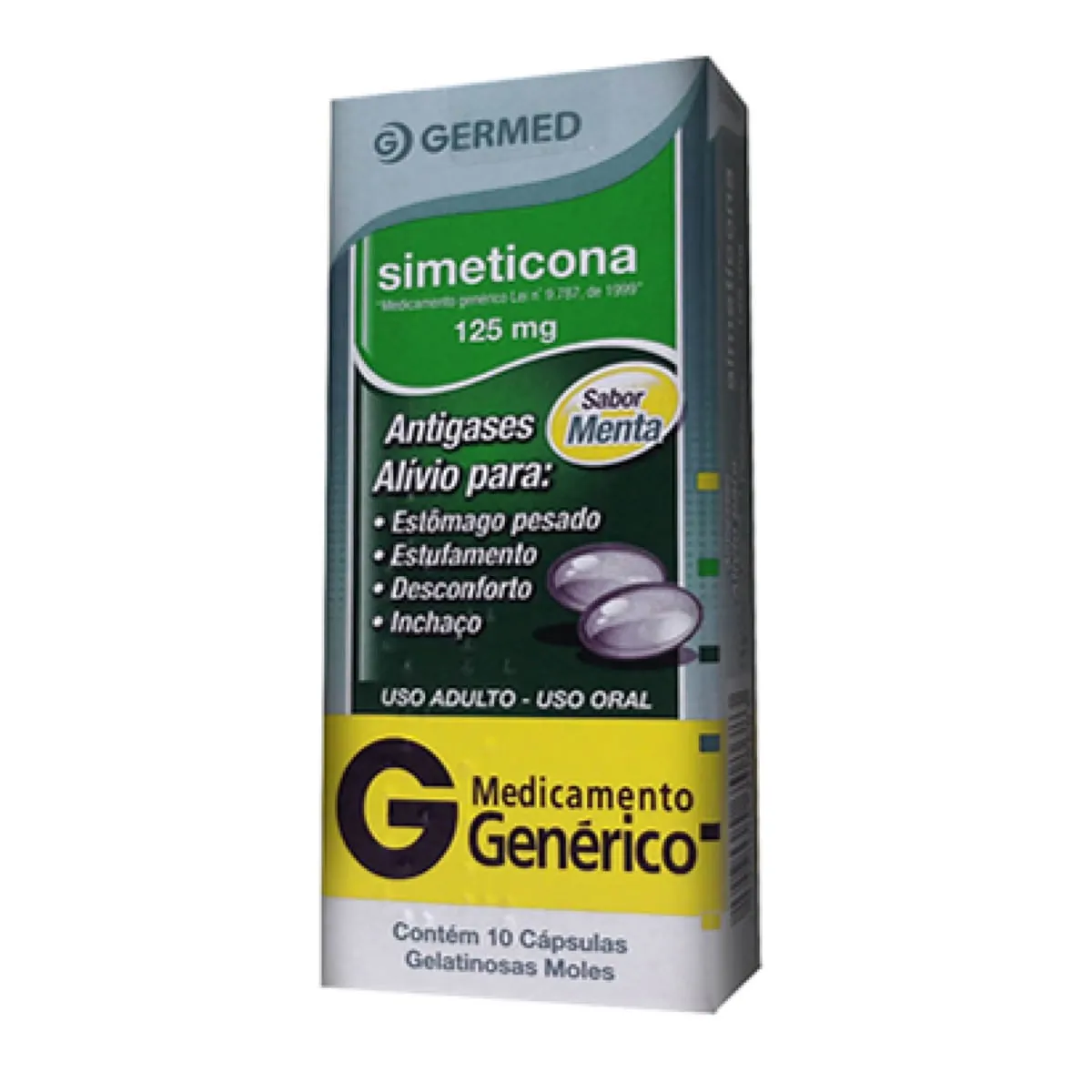 Cápsula Simeticona 125mg Germed 10 un