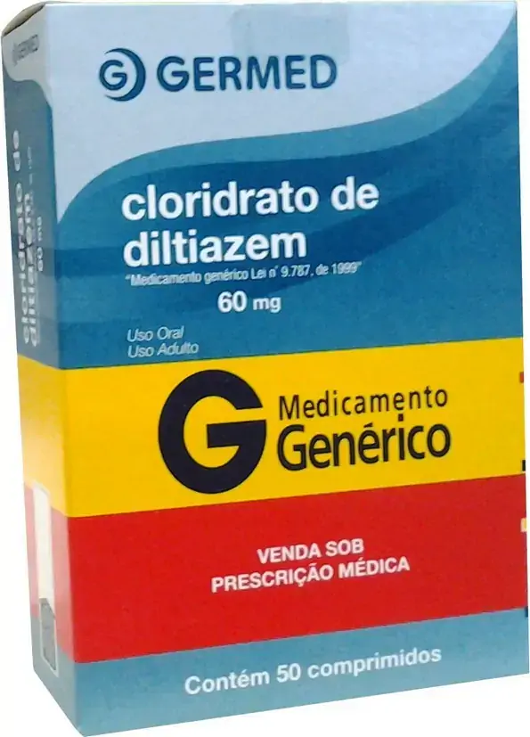 Cloridrato De Diltiazem 60 Mg 60 Comprimidos Germed Genérico