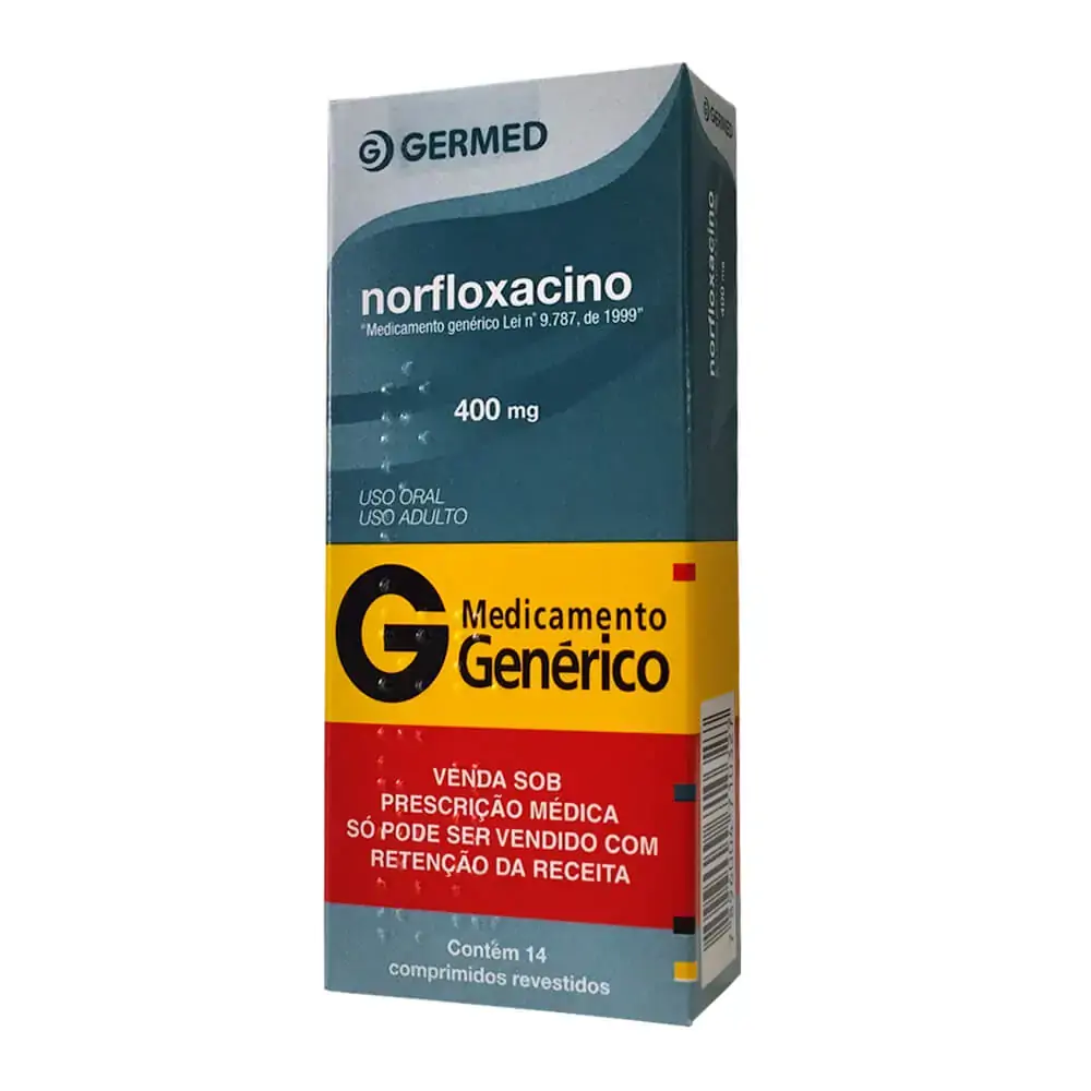 Norfloxacino 400mg Germed Caixa 14 Comprimidos Revestidos