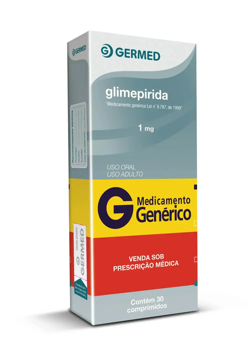 G Glimepirida 1Mg 30 Comp Ger