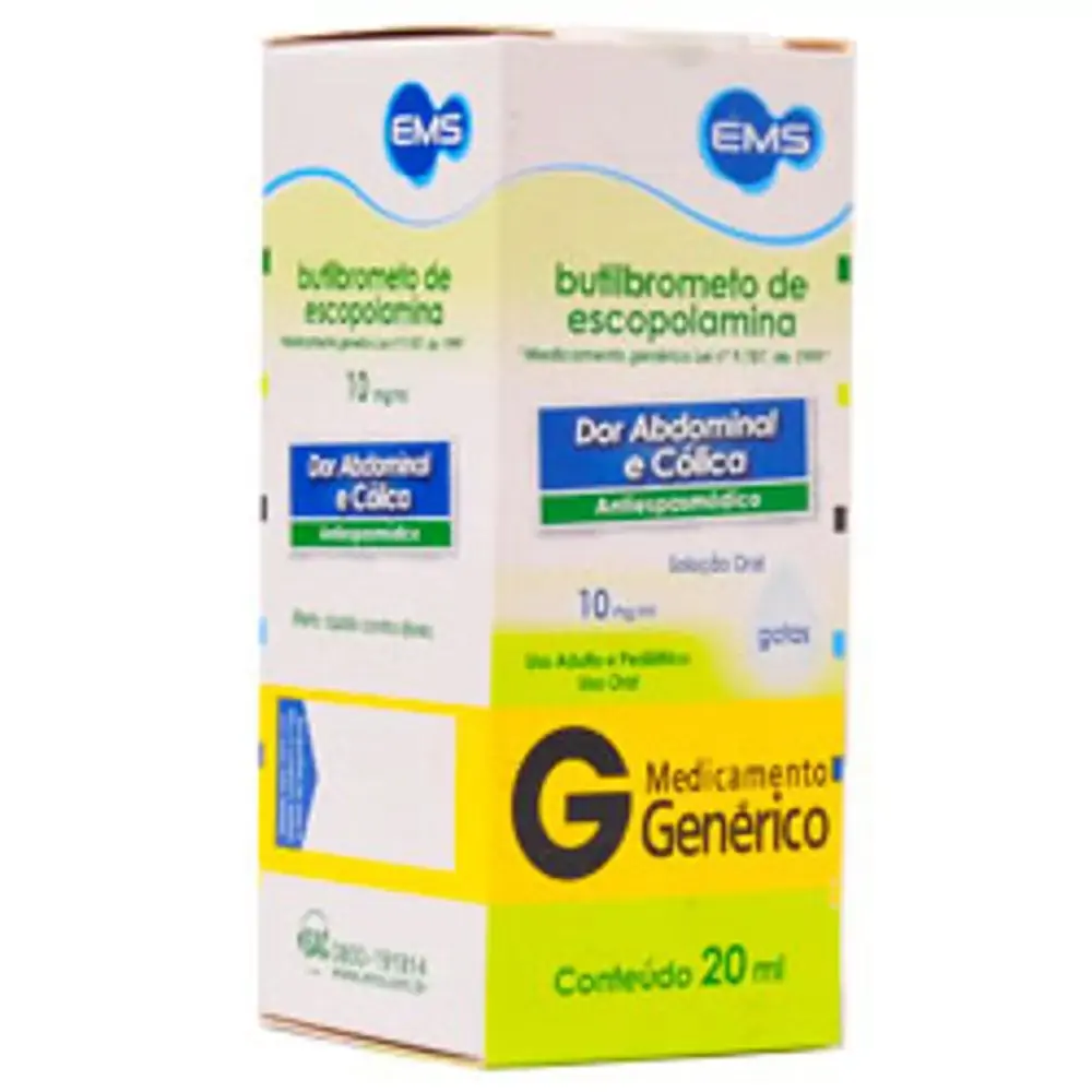 Butilbrometo De Escopolamina 10 Mg/ml 1 Ml Ems Genérico