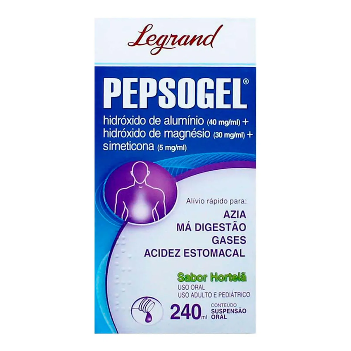 Pepsogel Hortelã Legrand Caixa 240ml