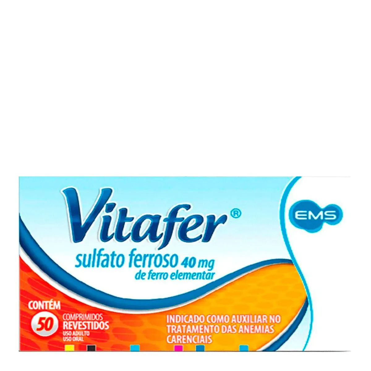 Vitafer 109mg Ems Caixa 50 Comprimidos Revestidos
