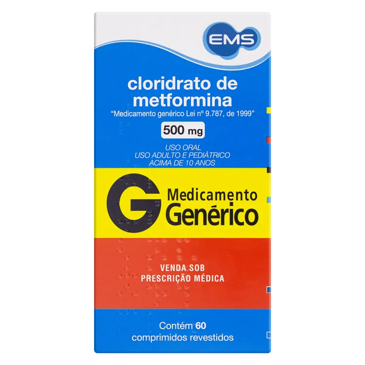 Gmetformina 500Mg 60 Comp Ems