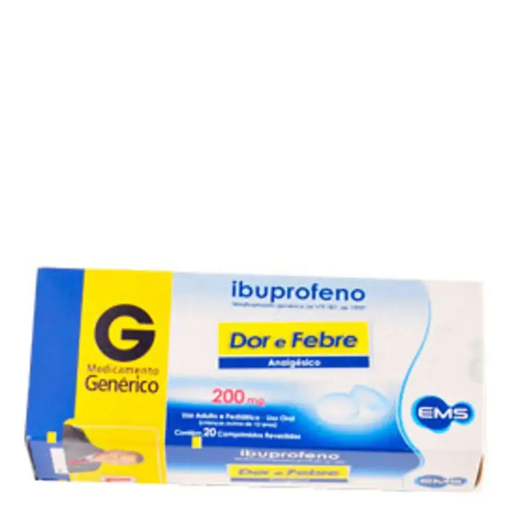 Ibuprofeno 200 Mg 20 Comprimidos Ems Genérico