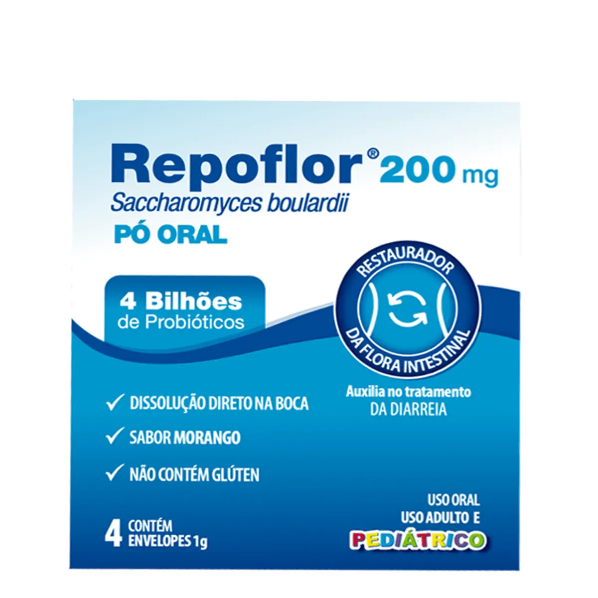 Repoflor Infantil com 4 Envelopes 1 g