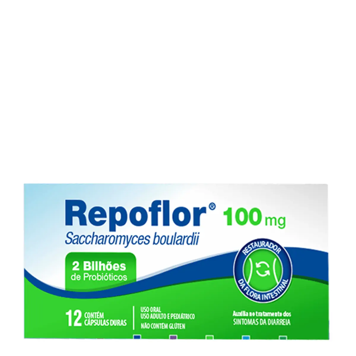Repoflor 100mg Legrand Caixa 12 Cápsulas