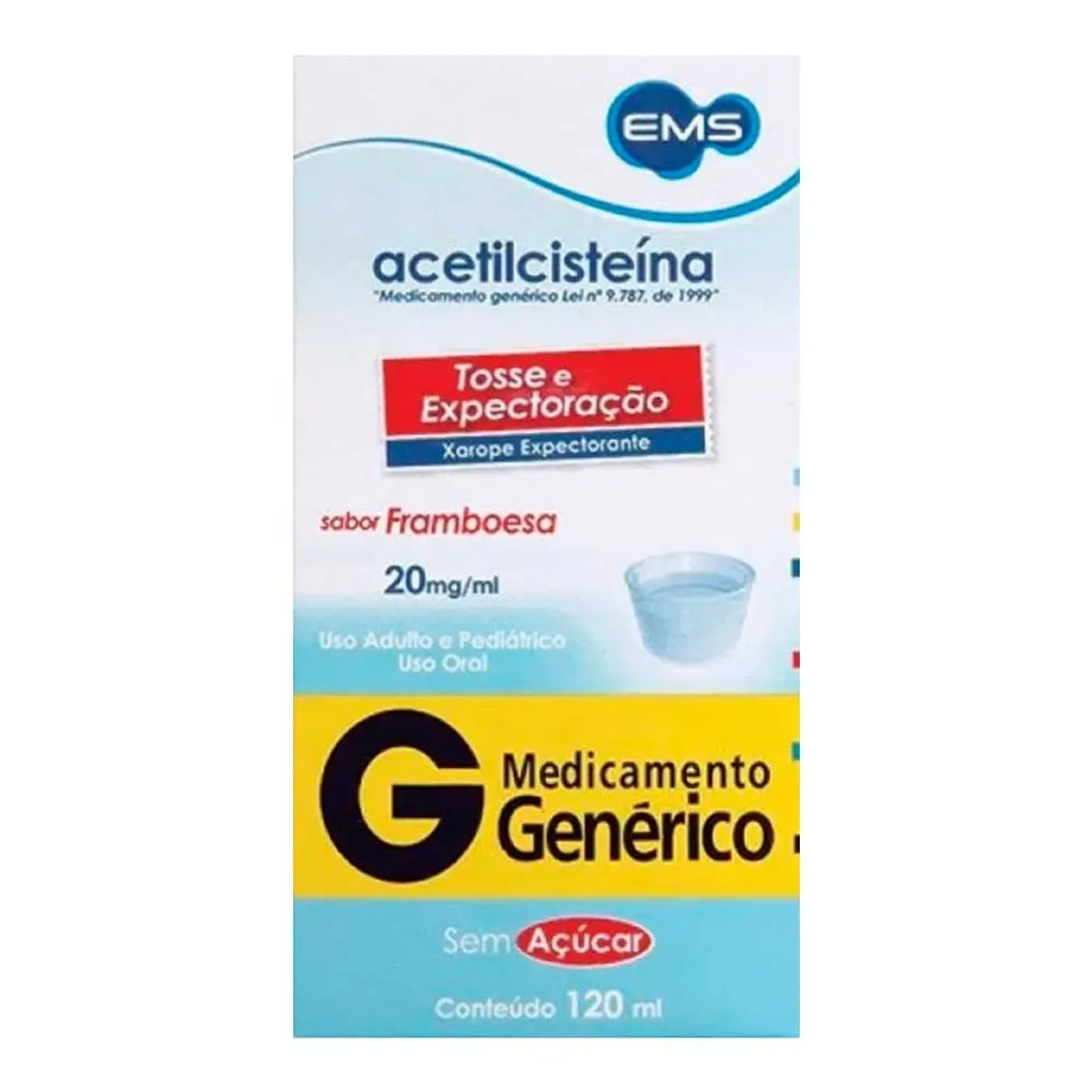 Xarope Acetilcisteína Infantil EMS 120ml
