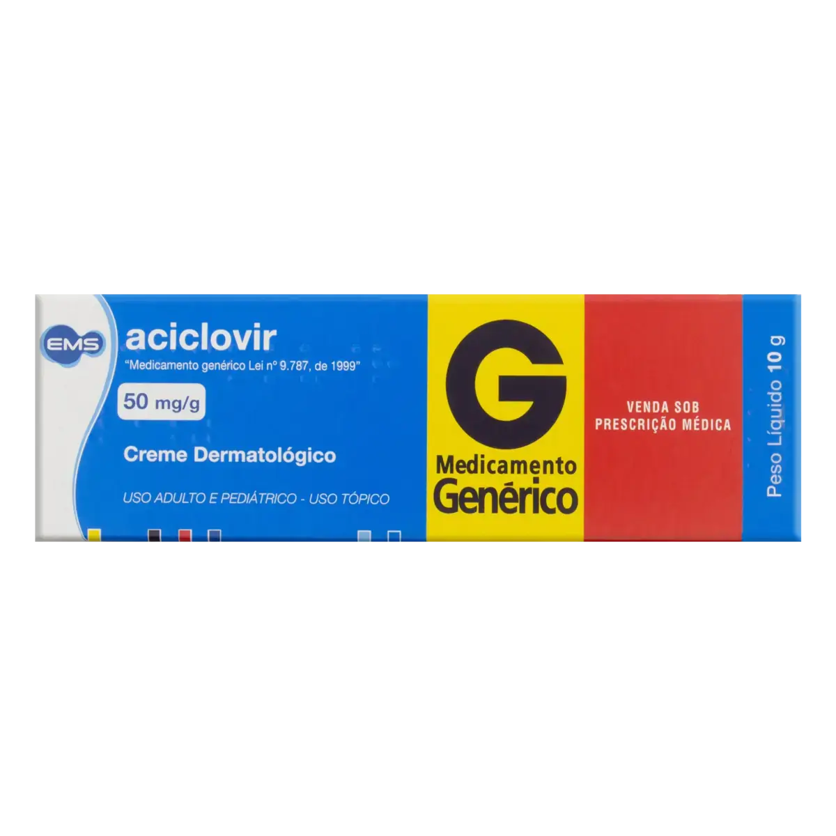 Aciclovir 50mg/g Ems Caixa 10g Creme