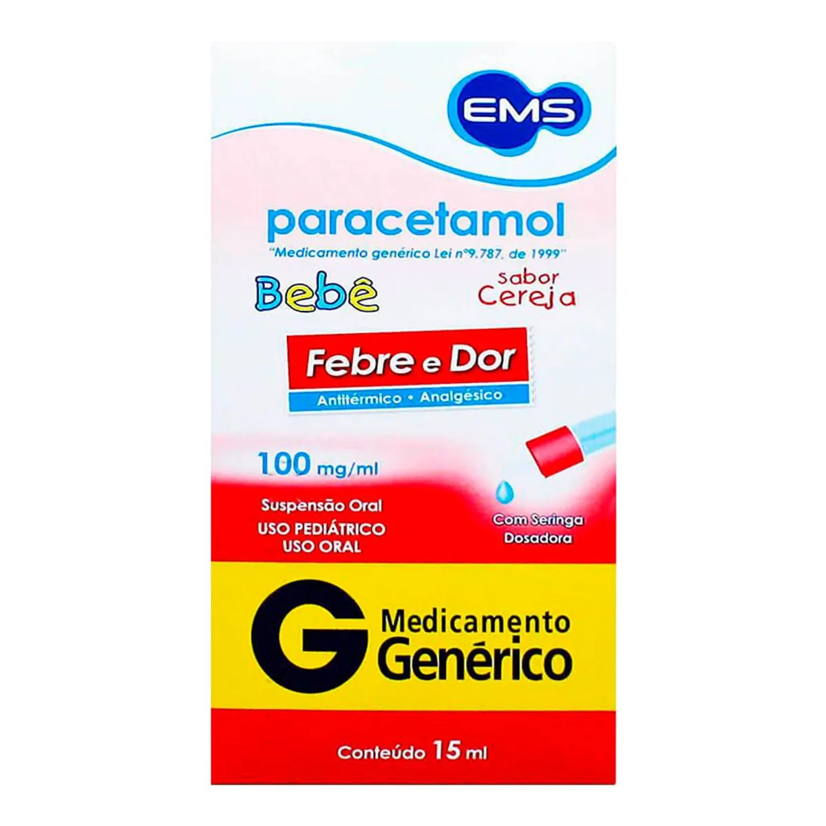 Paracetamol Uso Oral 100mg/ml Com 15 ml