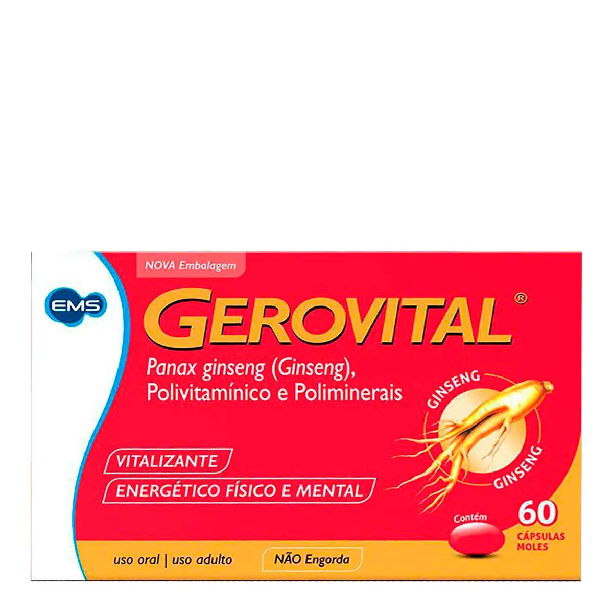 Polivitamínico Gerovital EMS 60 Cápsulas