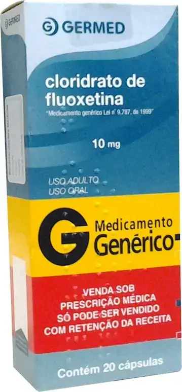 Cloridrato De Fluoxetina 10 Mg 20 Cápsulas Germed Pharma Genérico