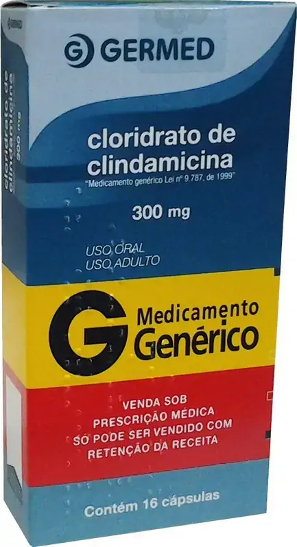 Cloridrato De Clindamicina 300mg Caixa 16 Comp