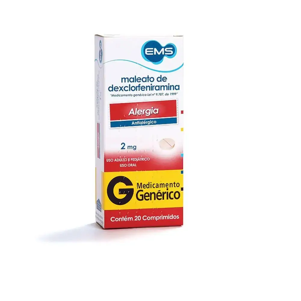 Maleato De Dexclorfeniramina 2,8 Mg/ml Gotas Ems Genérico