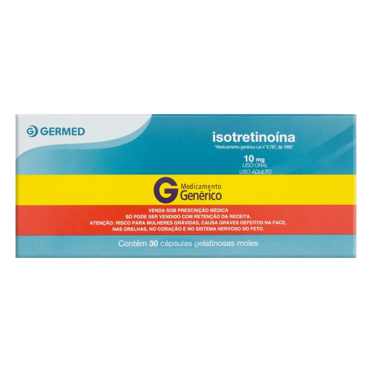 Isotretinoína 10mg Germed Caixa 30 Cápsulas Gelatinosas