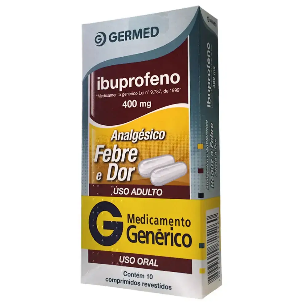Ibuprofeno 400 Mg 10 Comprimidos Germed Pharma Genérico