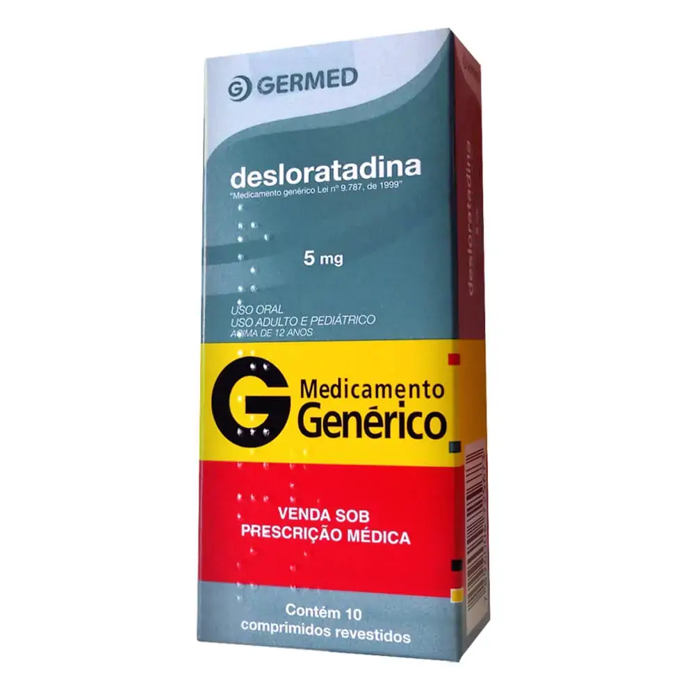 Desloratadina 5mg Germed Caixa 10 Comprimidos Revestidos