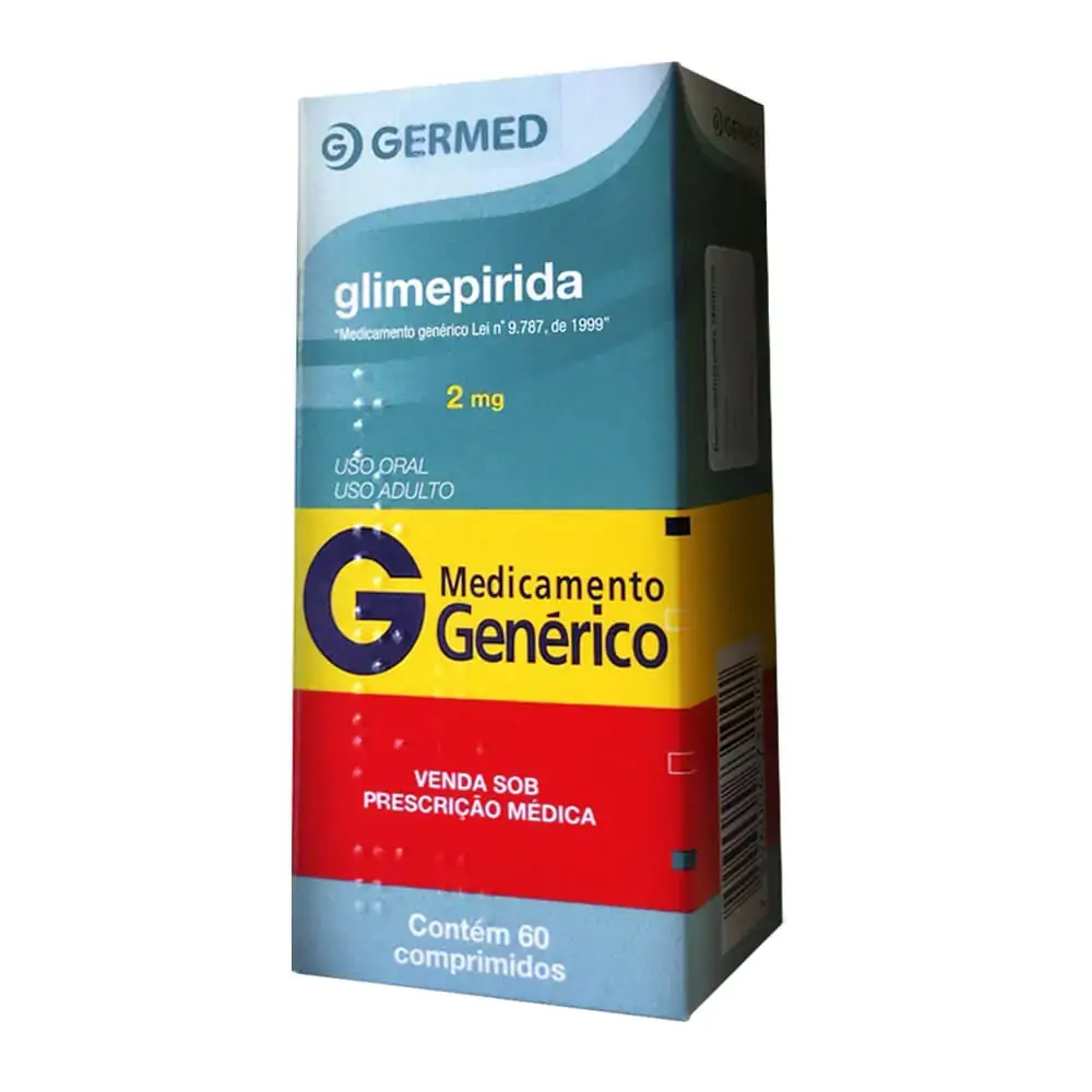 Glimepirida 2 Mg 60 Comprimidos Sanofi Aventis Genérico