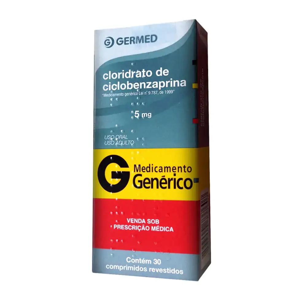 Cloridrato De Ciclobenzaprina 5mg Germed Caixa 30 Comprimidos Revestidos