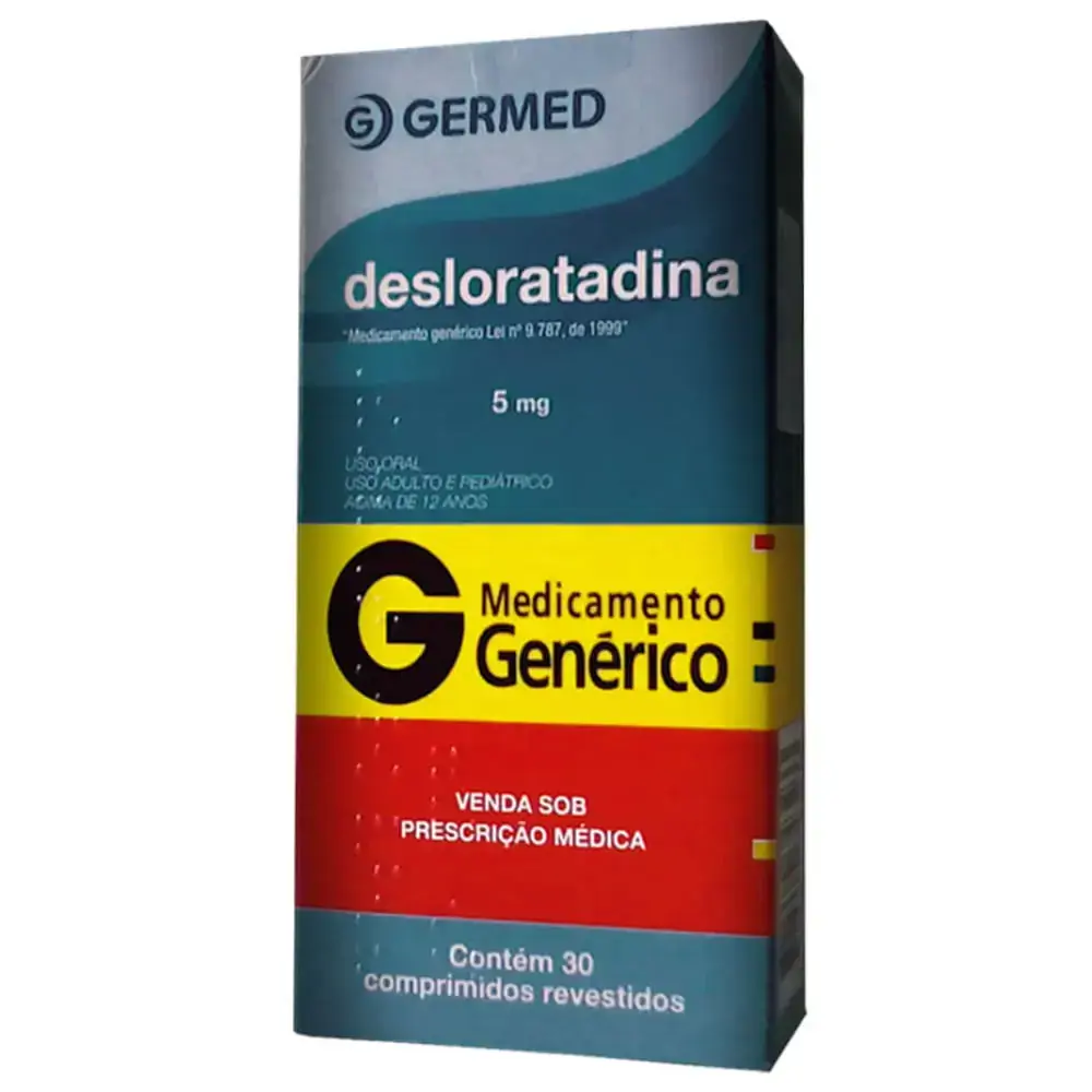 Desloratadina 5mg Germed Caixa 30 Comprimidos Revestidos