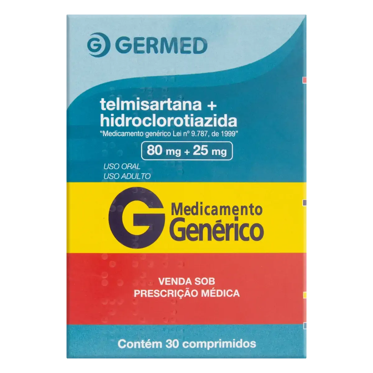 Telmisartana Hidroclorotiazida Germed Caixa 30 Comprimidos