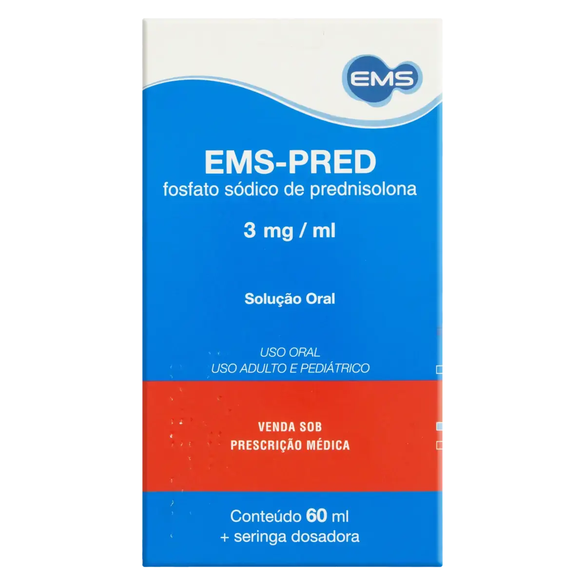 Ems Pred 3mg/ml Ems Caixa 60ml Solução Oral Seringa Dosadora