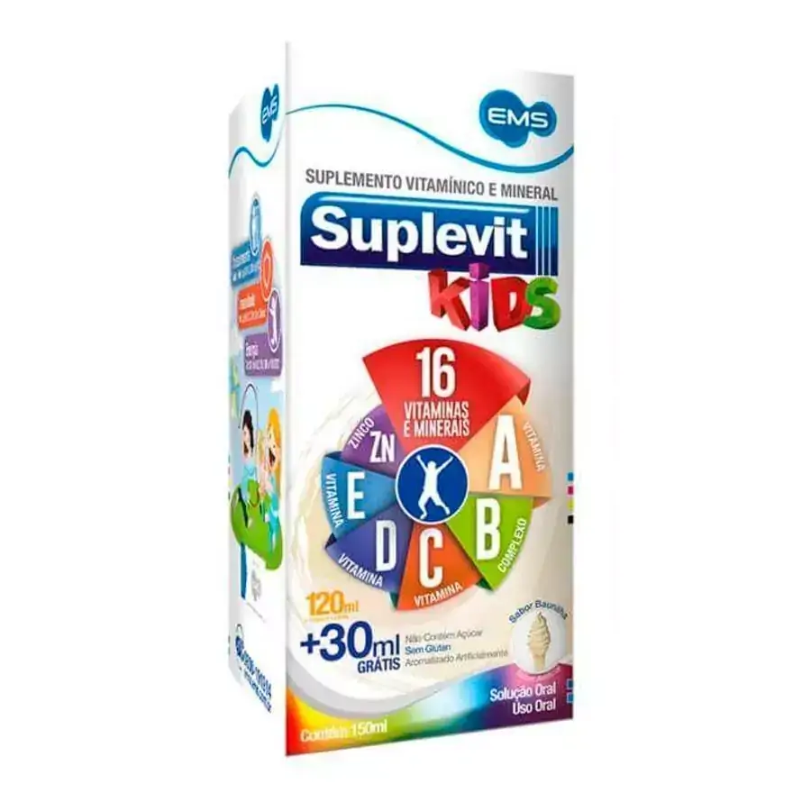 Suplevit Kids Suspensão Oral 150mL Sabor Baunilha