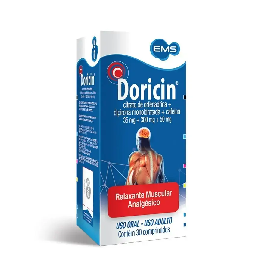 Doricin Ems Caixa 30 Comprimidos