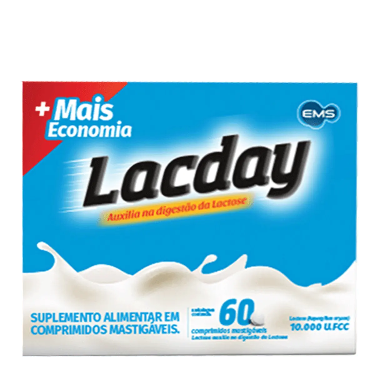 Lacday Ems Caixa 60 Comprimidos Mastigáveis