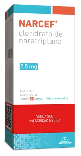 Narcef 2,5mg Cx 4 Comp Rev