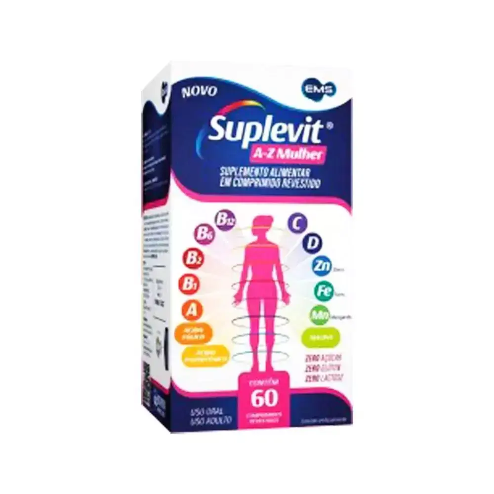 Suplevit A-Z Mulher 60 comprimidos Cabelo, Pele e Unha