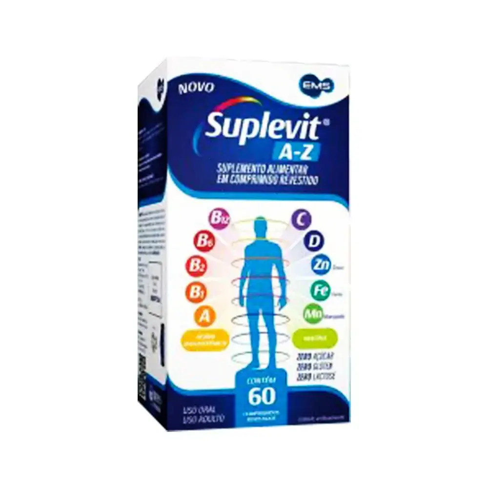 Suplevit A Z Homen 60 Comprimidos Imunidade Energia Forã A