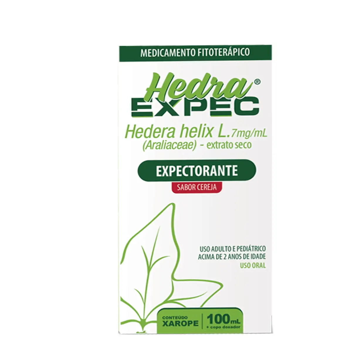 Xarope Hedra Expec 7mg Legrand Caixa Com 100ml Copo Medida