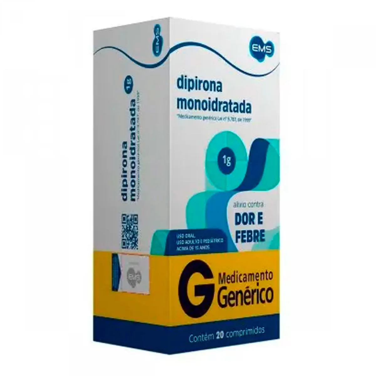 Dipirona Monoidratada 1g Com 20 comprimidos